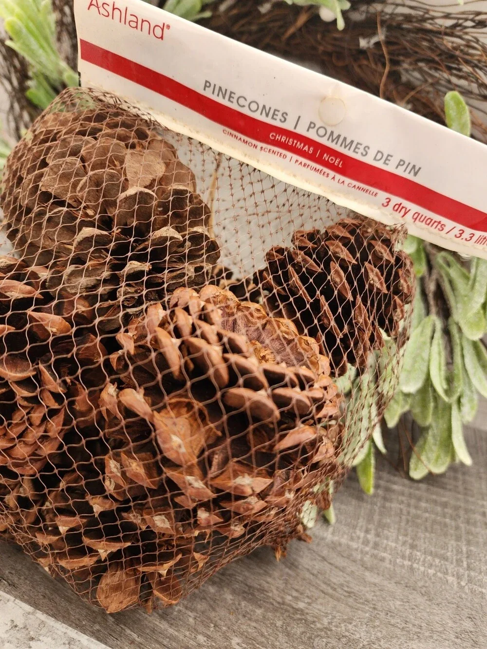 Pinecones Ashland Crafting Christmas Cinnamon Scented 3 Dry Quarts Bag NEW